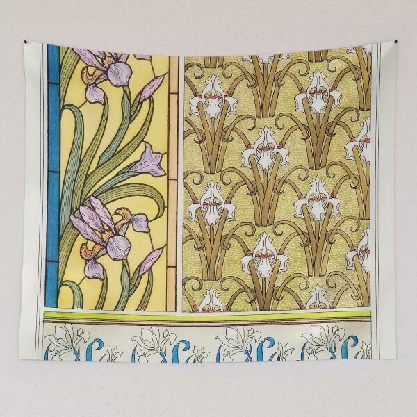 Item preview, Iris Decorative Patterns (Plate 2) c. 1895 designed and sold by stevepmp.