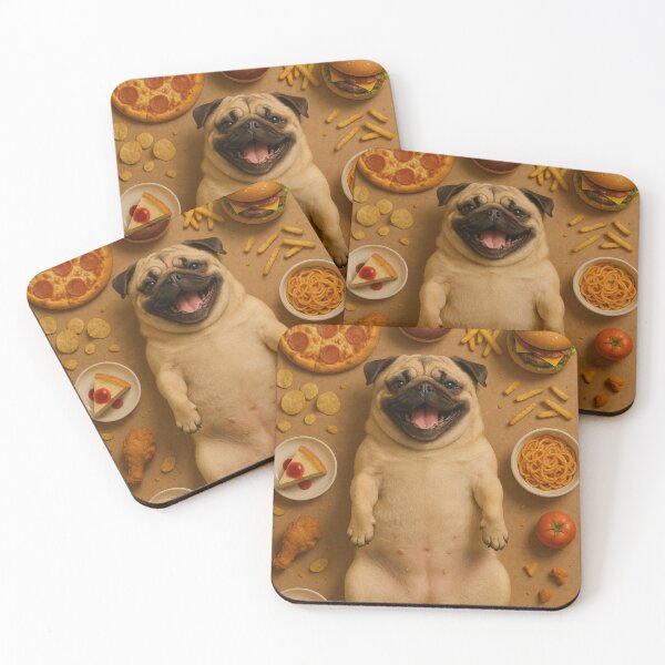 Item preview, Happy Pug, Happy Belly designed and sold by LadyWoo.