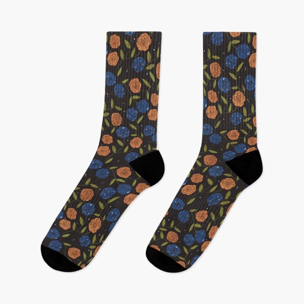 Item preview, Blue and Orange Roses Pattern designed and sold by RaineyYeager.