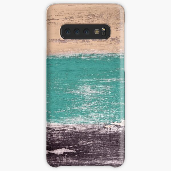 Reclaimed Wood (brown, teal, peach) Samsung Galaxy Snap Case