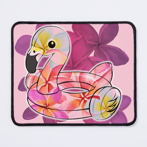 Item preview, Plumeria Flamingo Float designed and sold by ThenSheDid.