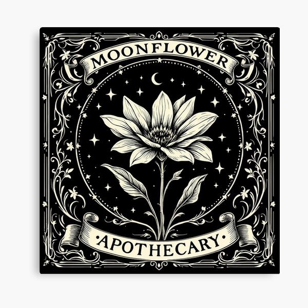 Aperçu de l'œuvre Art botanique sorcier de l'apothicaire Moonflower créée et vendue par Keith & Sandra Barkevich.
