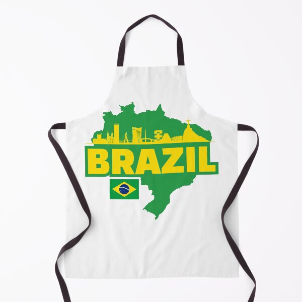 Item preview, Brazil Map, Flag, and Skyline designed and sold by UNK-Fatigues.