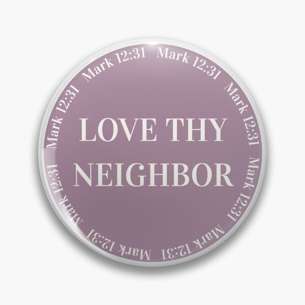 Item preview, Love Thy Neighbor (Purple Version) designed and sold by saved-and-sassy.