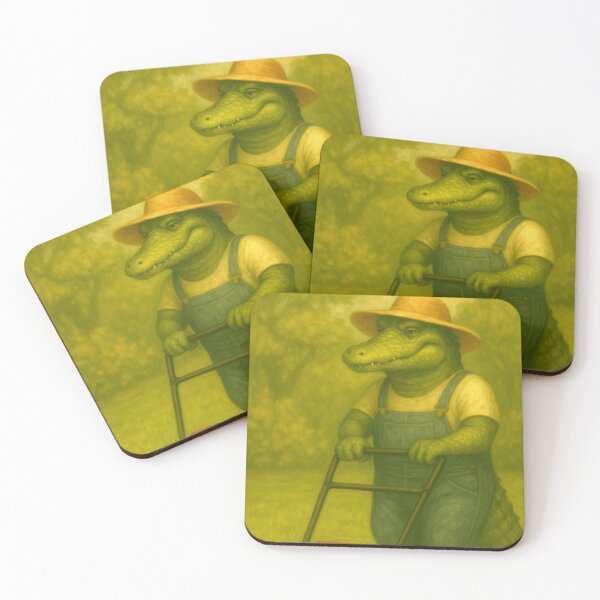 Item preview, Crocodile Lawn Mower – Funny Farming Animal Art designed and sold by Animalistics.