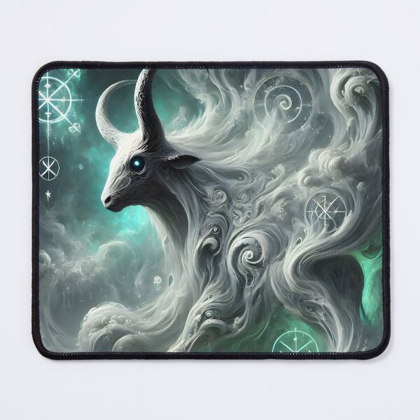 Item preview, "Auðumbla – Primordial Cow of Creation | Norse Mythology Spirit in Mist" designed and sold by Umbra666.