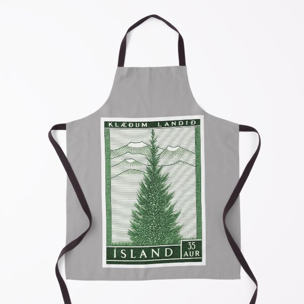 Item preview, 1957 Iceland Spruce Tree Postage Stamp designed and sold by retrographics.