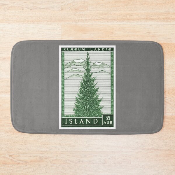 Item preview, 1957 Iceland Spruce Tree Postage Stamp designed and sold by retrographics.