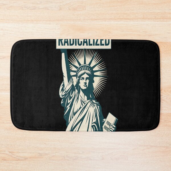 Aperçu de l'œuvre T-shirt « Radicalisation par la décence élémentaire », T-shirt anti-Trump, FDT créée et vendue par Nekusa.