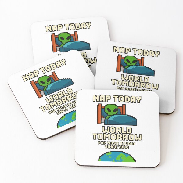 Item preview, NAP TODAY, WORLD TOMORROW - Pixel Alien Sleep designed and sold by giant_ani.