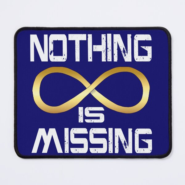 Item preview, Nothing is Missing Autism Acceptance Infinity Loop White Text designed and sold by Ivorycrow.
