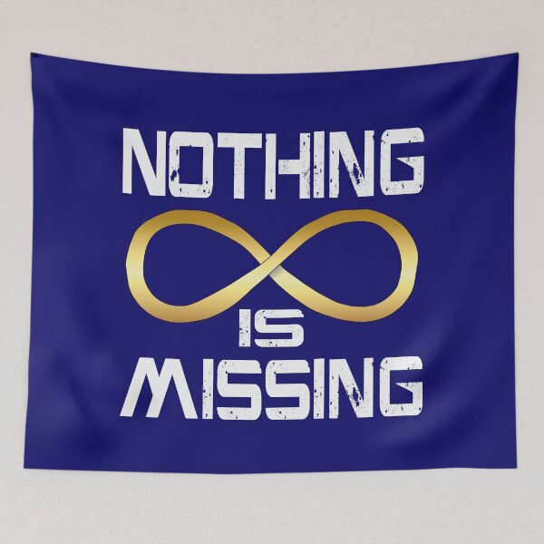 Item preview, Nothing is Missing Autism Acceptance Infinity Loop White Text designed and sold by Ivorycrow.