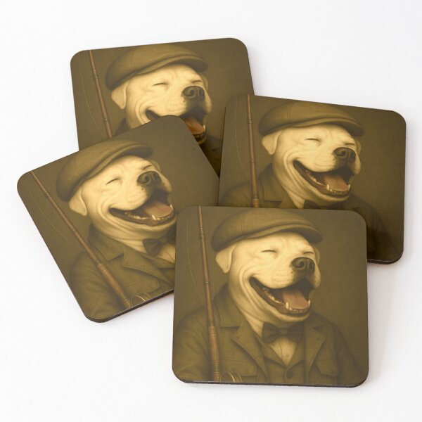 Item preview, Gentleman Fisherdog Laughs in Style designed and sold by Animalistics.
