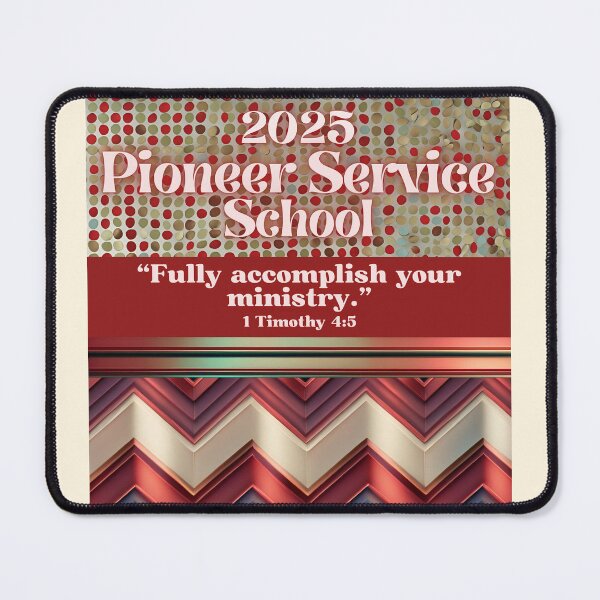 Item preview, JW Pioneer School Gifts- Metallic Chevron and Polka Dots- Brick Red designed and sold by Janna Perry Designs.