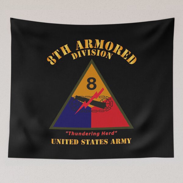 Item preview, Army - SSI - 8th Armored Division - Thundering Herd - US Army X 300 designed and sold by Military Insignia Products.