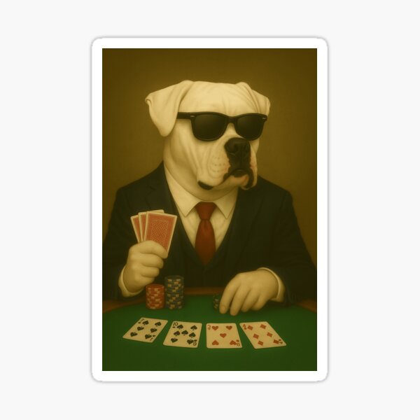 Item preview, Alphie the Poker-Faced Pup: High Stakes and Cool Shades designed and sold by Animalistics.