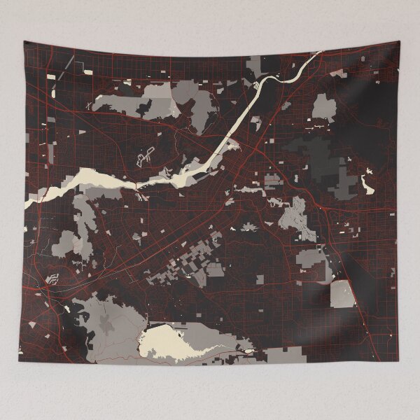 Item preview, Riverside City Map of California, USA - Vector designed and sold by deMAP.