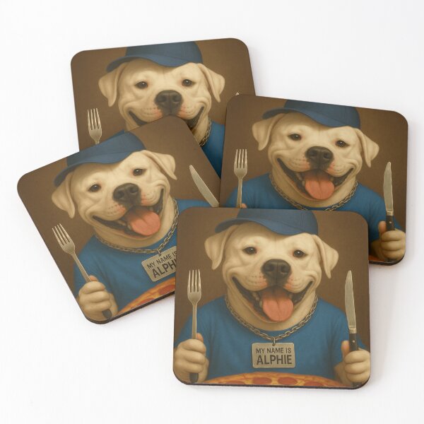 Item preview, Alphie’s Pizza Party: Hungry Pup with a Pepperoni Passion designed and sold by Animalistics.