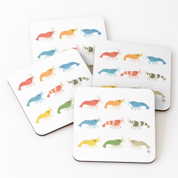 Item preview, Shrimps Watercolor Japanese Style - Kawaii Watercolour Style designed and sold by Kabuji Store.