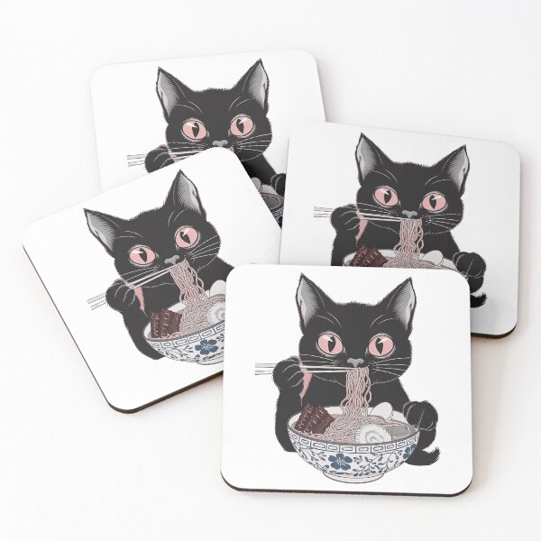 Item preview, Vintage Cat Eating Ramen Noodles designed and sold by Roy & Tiffany.