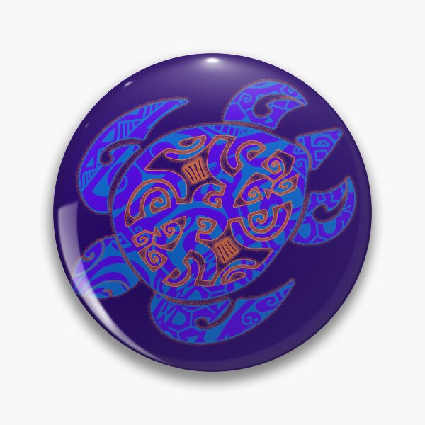 Item preview, Hawaiian Blue Honu Tribal  designed and sold by sunnthreads.