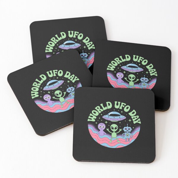 Item preview, World UFO Day with Robot designed and sold by Peter Stawicki.