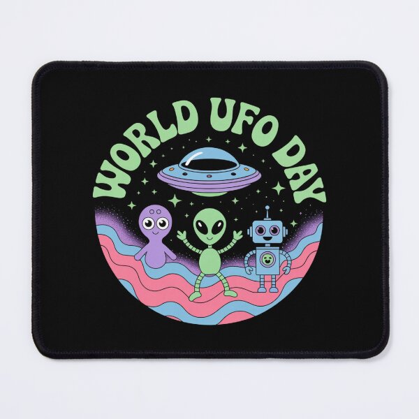 Item preview, World UFO Day with Robot designed and sold by Peter Stawicki.
