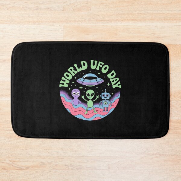 Item preview, World UFO Day with Robot designed and sold by Peter Stawicki.