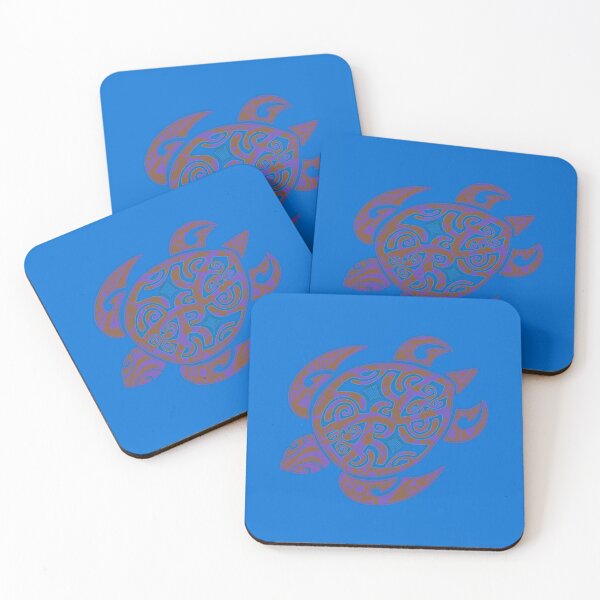Item preview, Hawaiian Violet Honu Tribal Turtle designed and sold by sunnthreads.