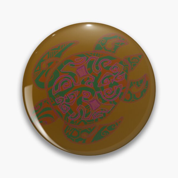 Item preview,  Hawaiian Gold Honu Tribal Turtle designed and sold by sunnthreads.
