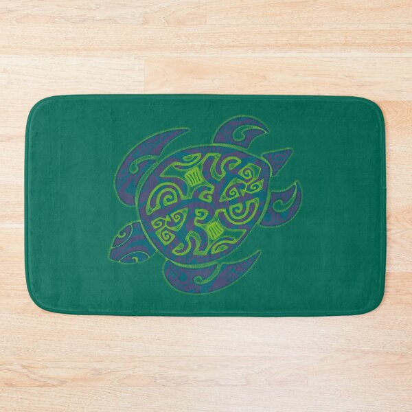 Item preview,  Hawaiian Green Honu Tribal Turtle designed and sold by sunnthreads.