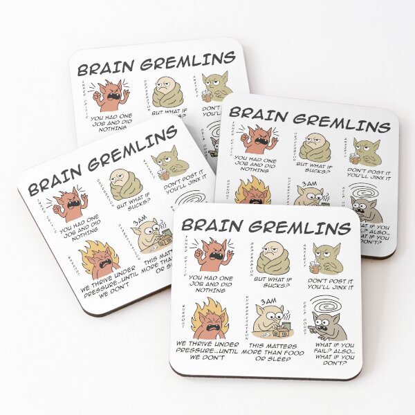 Item preview, Brain Gremlins – Meet the Inner Chaos Committee designed and sold by TinyWinsStudio.