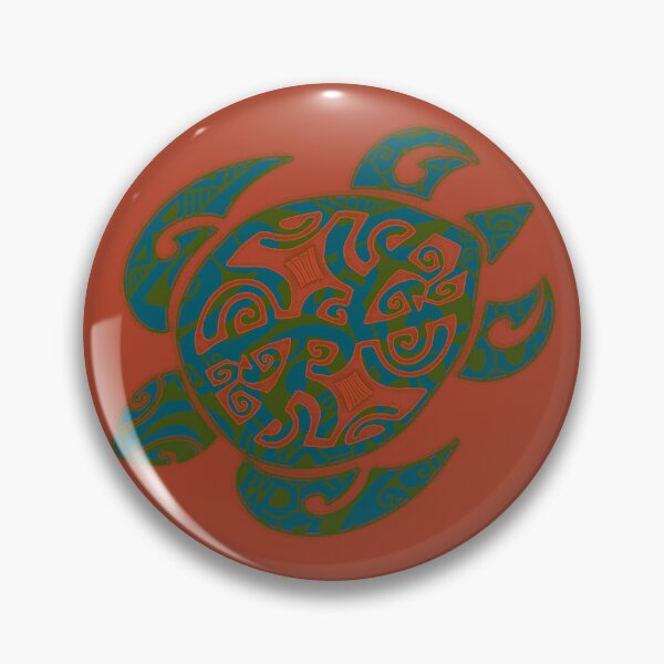 Item preview,  Hawaiian Natural Honu Tribal Turtle designed and sold by sunnthreads.