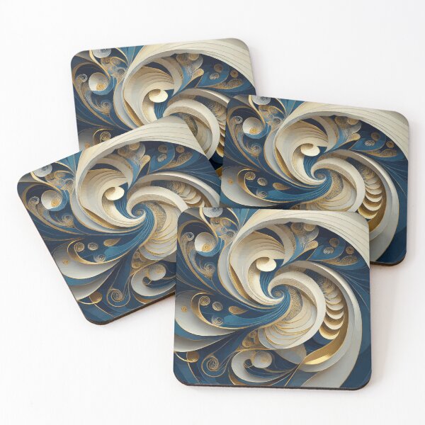 Item preview, Colorful Abstract Fibonacci Art 119 designed and sold by Vicky Brago-Mitchell®.