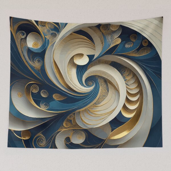 Item preview, Colorful Abstract Fibonacci Art 119 designed and sold by Vicky Brago-Mitchell®.