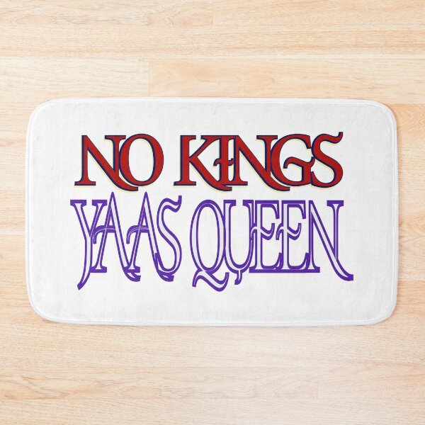 Item preview, No Kings Yaas Queen – Bold Typography Protest Design designed and sold by aadventures.