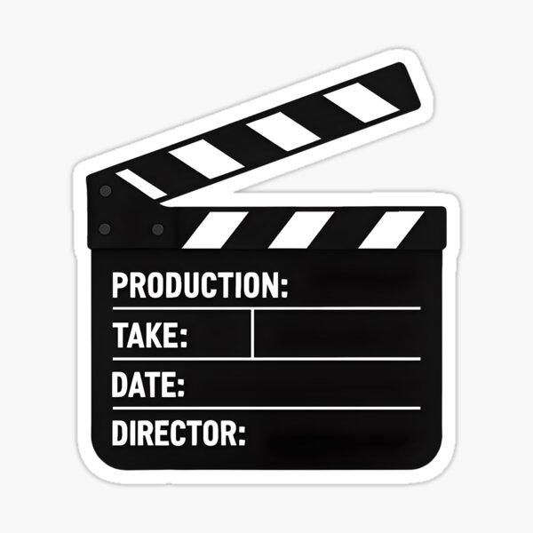 Item preview, Clapperboard – Film Slate  designed and sold by StickerWey.