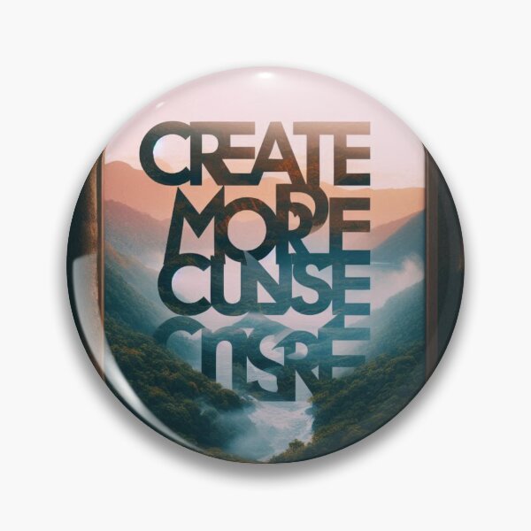 Item preview, Create More, Consume Less – Modern Typography Over Nature Design designed and sold by ashokreddy343.