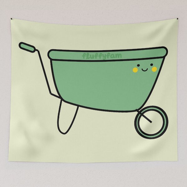 Item preview, Cute wheelbarrow lightweight transport equipment designed and sold by fluffyfamcraft.