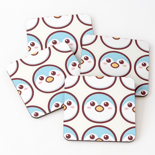 Item preview, Cute Kawaii Penguin Face Pattern – Adorable Blue Cartoon Animal Design for Kids Clothing designed and sold by FestivityFinds.
