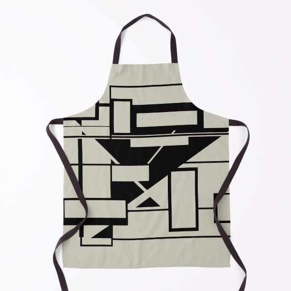 Artikelvorschau, Schwarzes geometrisches abstraktes Labyrinth-Design entworfen und verkauft von ElasticPixels.
