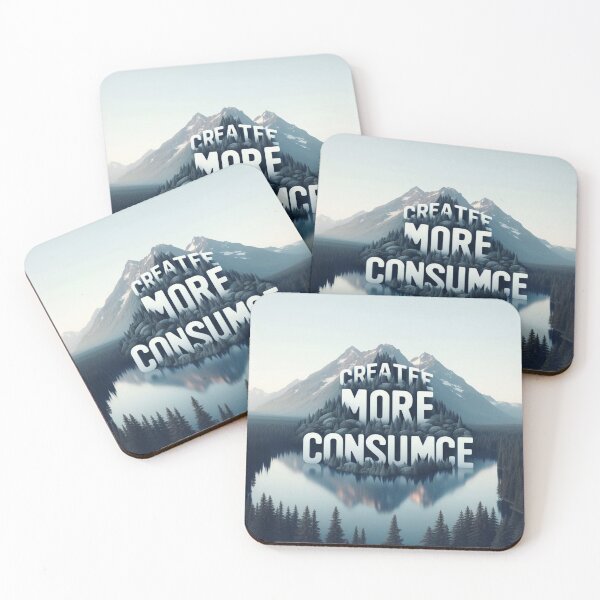 Item preview, Mindful Living – Create More Consume Less Over Nature Art designed and sold by ashokreddy343.