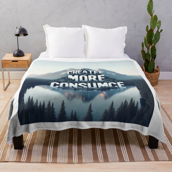 Item preview, Mindful Living – Create More Consume Less Over Nature Art designed and sold by ashokreddy343.