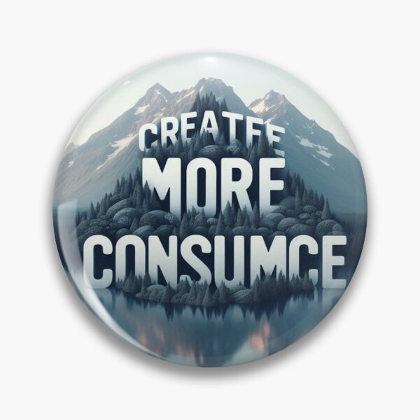 Item preview, Mindful Living – Create More Consume Less Over Nature Art designed and sold by ashokreddy343.