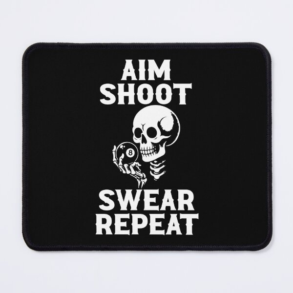 Artikelvorschau, Zielen Schießen Fluchen Wiederholen Billard Pool Spieler 8 Ball 9 Ball entworfen und verkauft von sols.