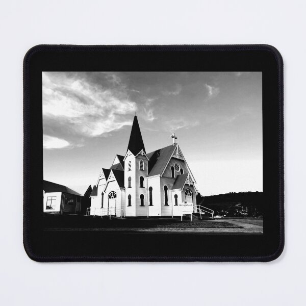 Item preview, Church Steeple, Heritage, Windows, Tasmania, B&W designed and sold by AASparksDesigns.