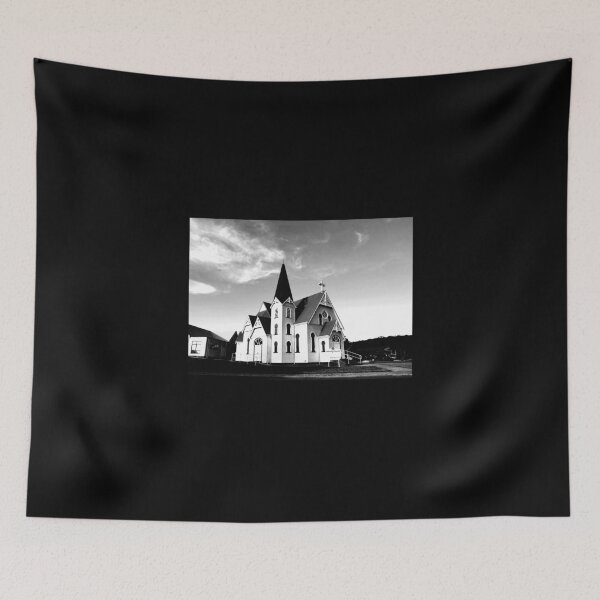 Item preview, Church Steeple, Heritage, Windows, Tasmania, B&W designed and sold by AASparksDesigns.