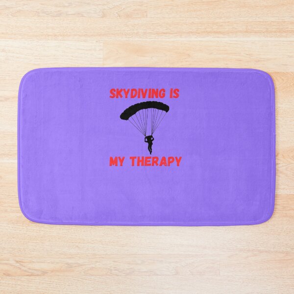 Item preview, Skydiving Is My Therapy – Bold Typography for Adrenaline Junkies & Skydivers designed and sold by Style-Sense.