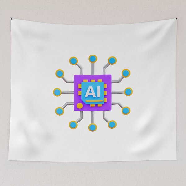 Item preview, Colorful AI Chip – Futuristic Tech Circuit Design designed and sold by Mahakamel.