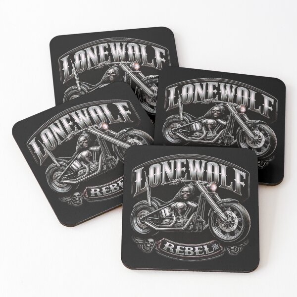 Item preview, Lonewolf Rebel Rider Motorcycle Art designed and sold by DeimosArtIntl.